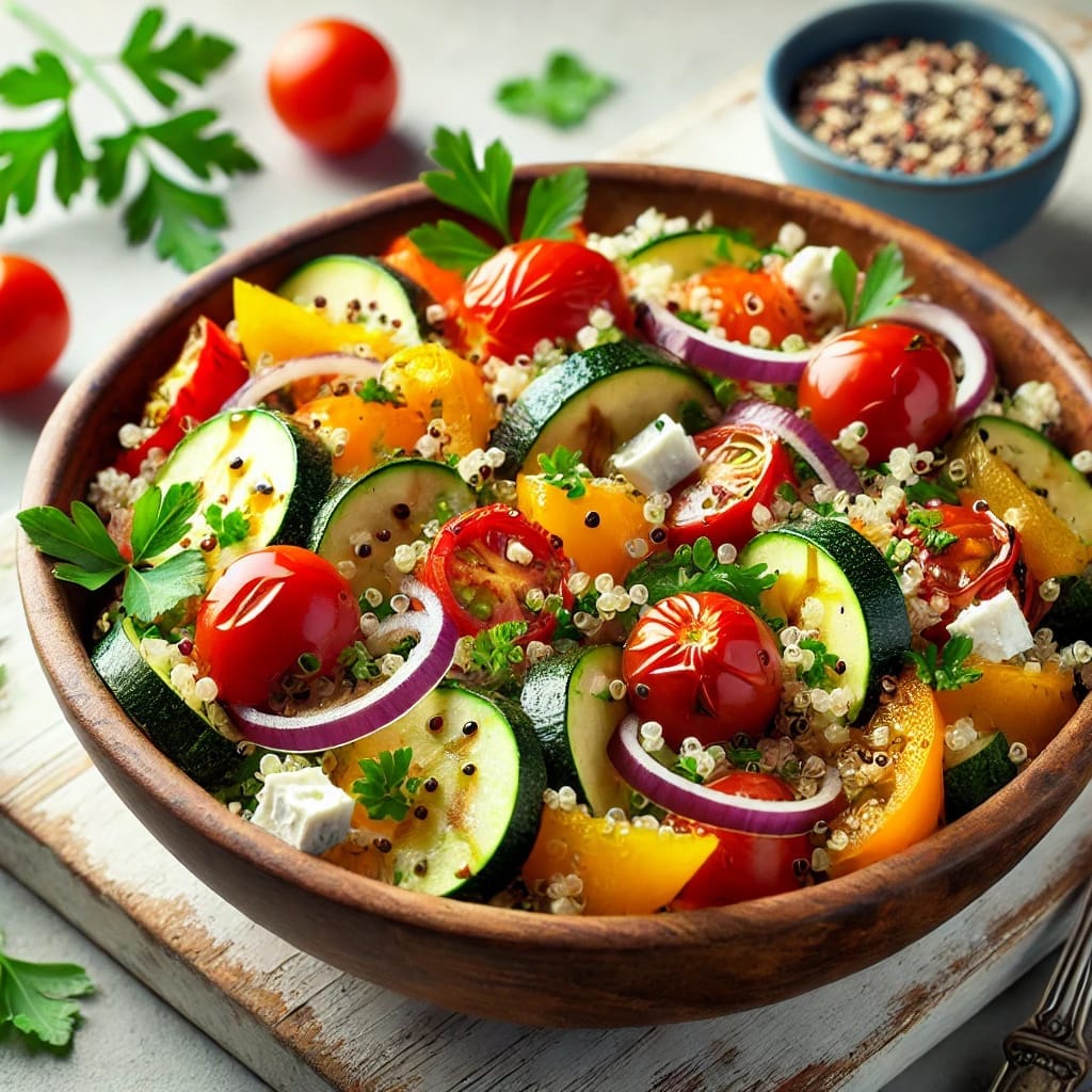 Quinoa Salad with Roasted Vegetables Recipe