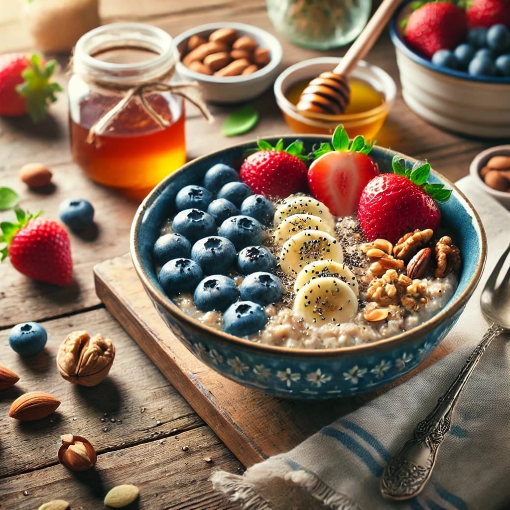 Oatmeal with Fruits and Nuts Recipe