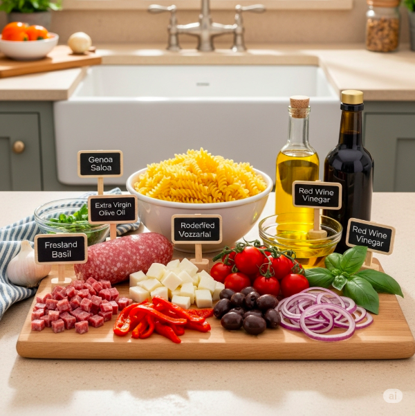 antipasto fusilli salad antipasto fusilli salad