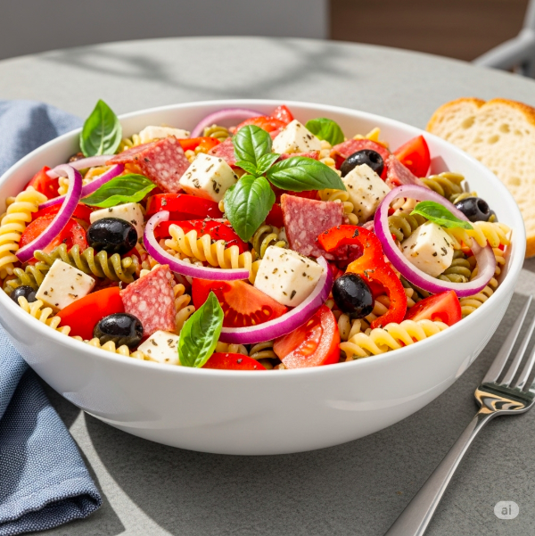 antipasto fusilli salad