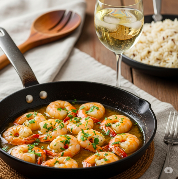 One-Pan Lemon Garlic Shrimp
