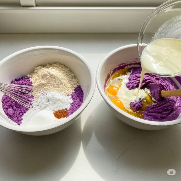 ube mochi pancakes ube mochi pancakes