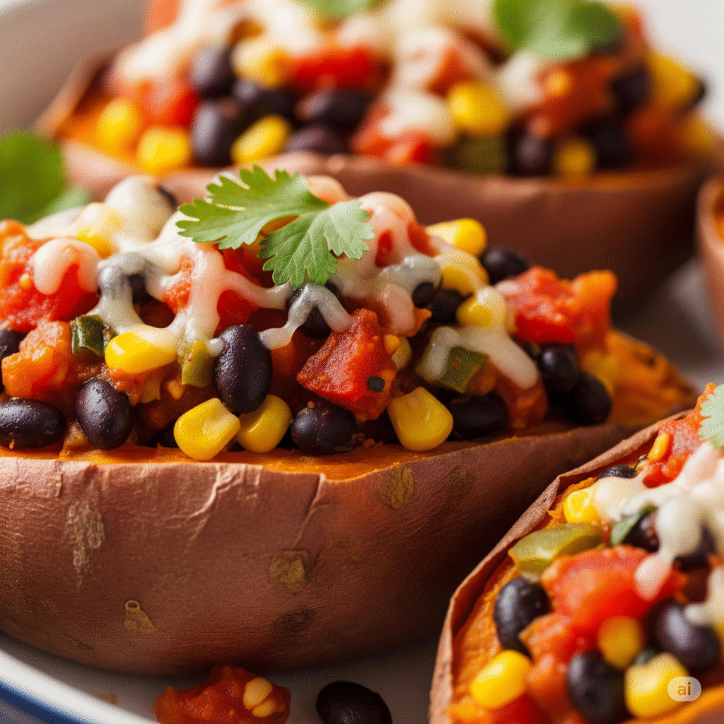 Mexican-Style Stuffed Sweet Potatoes Mexican-Style Stuffed Sweet Potatoes
