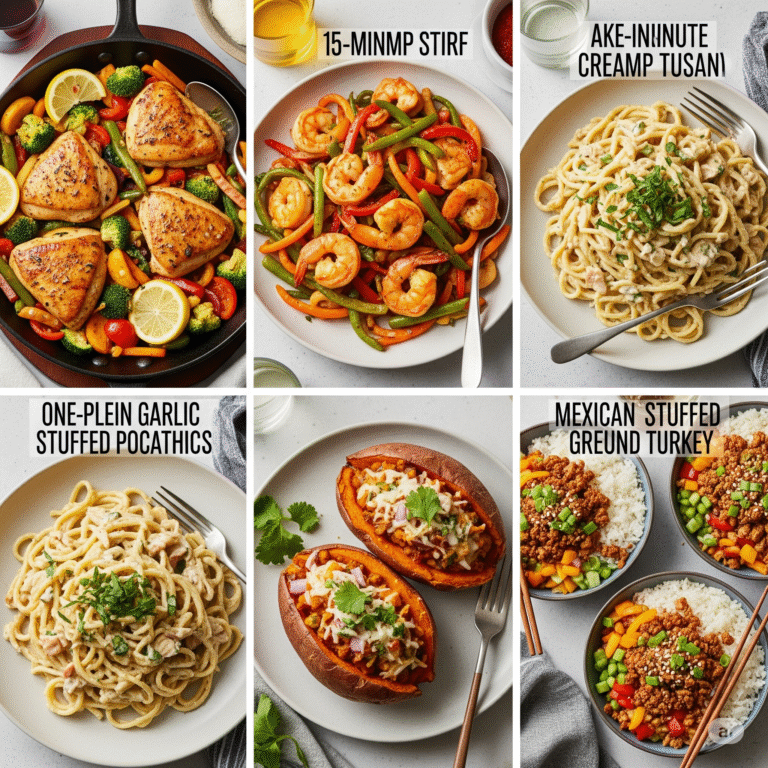 5 Easy Dinner Recipes That Will Transform Your Weeknight Cooking Forever