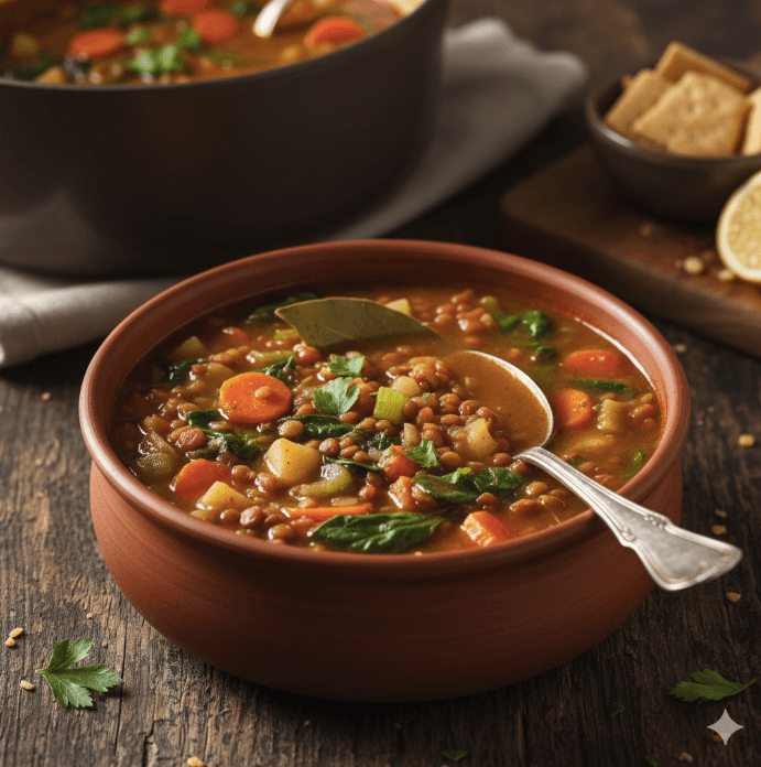 Hearty Lentil & Vegetable Soup