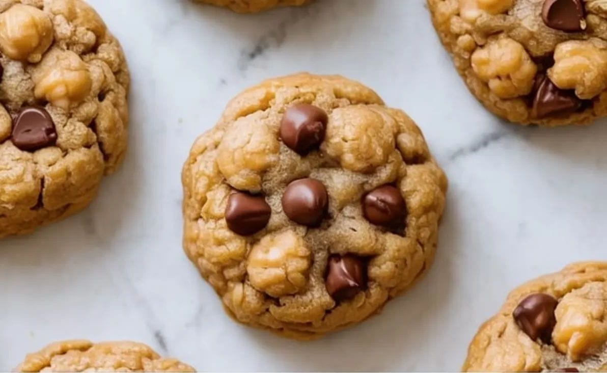 Flourless Peanut Butter Chickpea Cookies