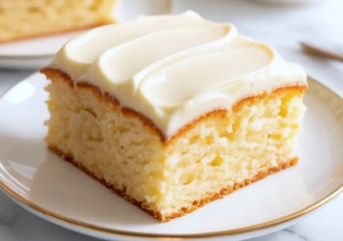 Moist Vanilla Sheet Cake