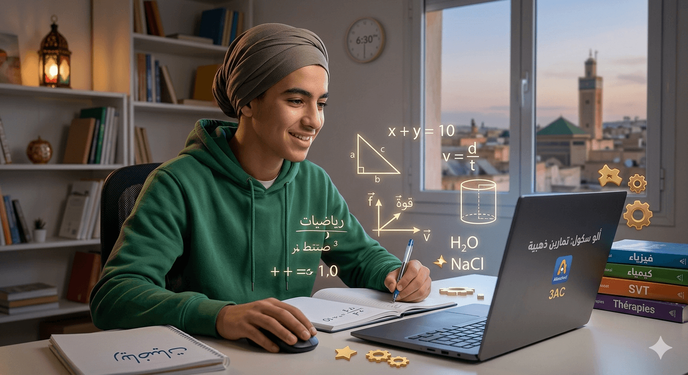 Alloschool 3AC: قائمة أهم التمارين “الذهبية” التي تضمن تفوقك في الامتحان الجهوي